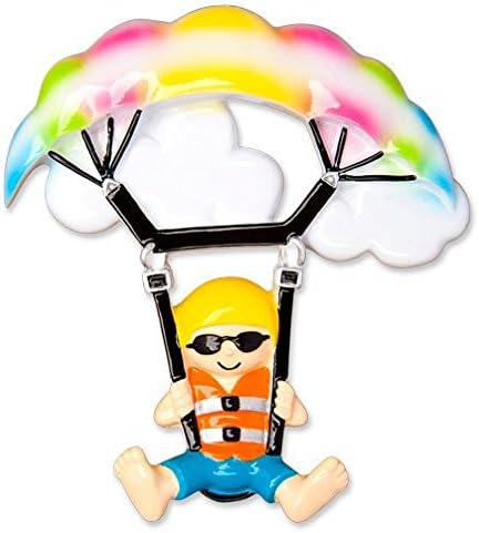 Sport Parasailing Personalized Christmas Tree Ornament