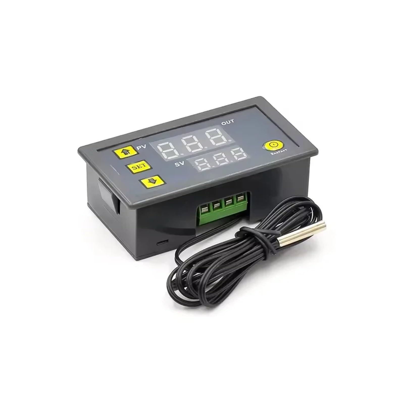 W3230 cyfrowy termostat z wyświetlaczem LED, 12 V, 24 V, AC, 110-220 V, czujnik 20 A, regulacja temperatury z przyrządem do sterowania ogrzewaniem/chłodzeniem