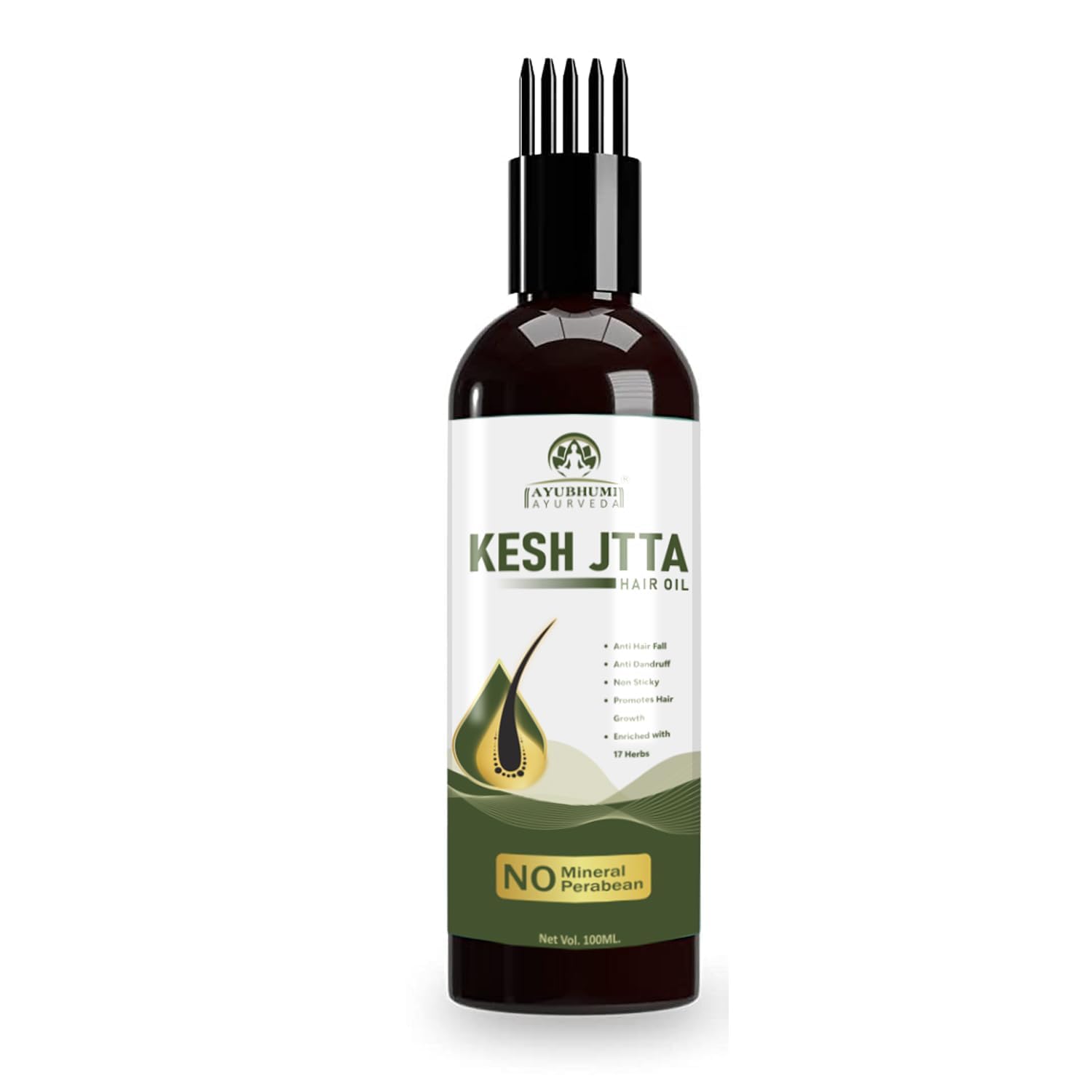 Ayubhumi Kesh jtta Hair Oil For Men And Women | Reduces Hair Fall & Dandruff | Promotes Hair Growth | Non Sticky | 100 Ml-image-33