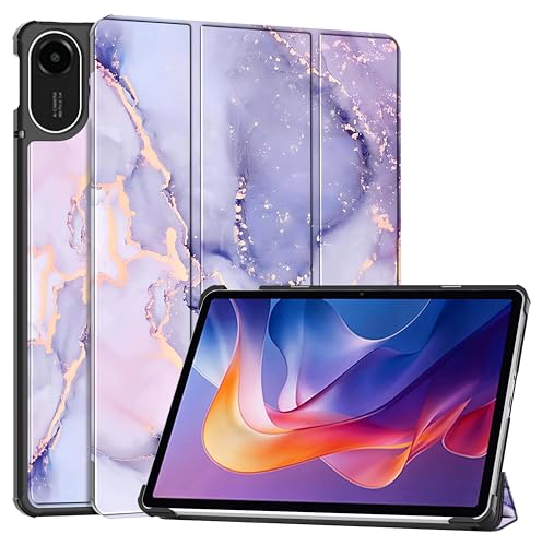 Image of ProElite Case Cover for Xiaomi Redmi Pad 2 11 inch Case, Slim Trifold Flip case Cover for Xiaomi Redmi Pad 2 11 inch Tablet [Auto Sleep Wake Feature], Marble Purple