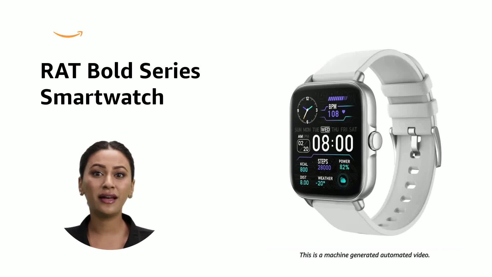 RAT Bold Series Smart Watch with Bluetooth Calling | Health