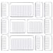 Kootek Desk Drawer Organizer Trays with 3-Size Drawer Dividers 12 Organizers Bins Customize Layout Storage Box for Bedroom Dresser Bathroom Kitchen Office