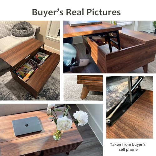 HAIOOU Mid Century Lift Top Table