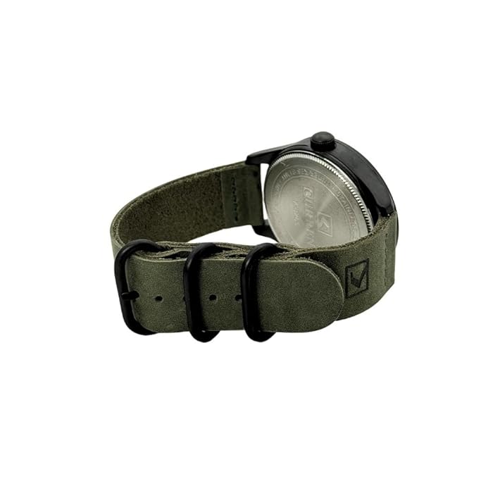 CURREN 8265. Reloj de Hombre de Cuarzo en Ante de Color Verde con función de Calendario. - Imagen 9