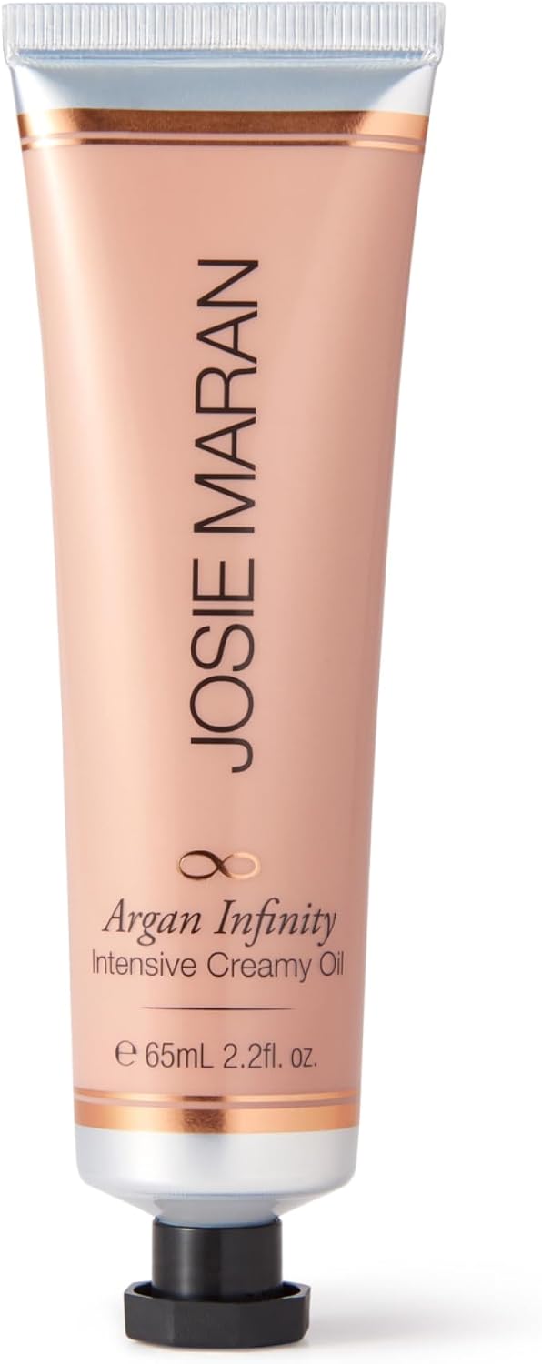 Josie Maran Intensive Creamy Oil - Multi-Tasking Skin Moisturizer & Everything Balm for Dry Lips, Elbows & Full Body Care - Powered by Argan Oil (2.2 Fl Oz)