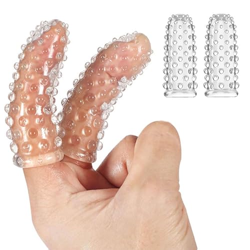 2 Pcs Finger Sleeves Finger Cots Body-Safe & Reusable Waterproof