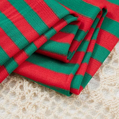 Kids Girl Striped Pattern Pantyhose Christmas High Waist Stockings Toddler Cosplay Leggings Pants4