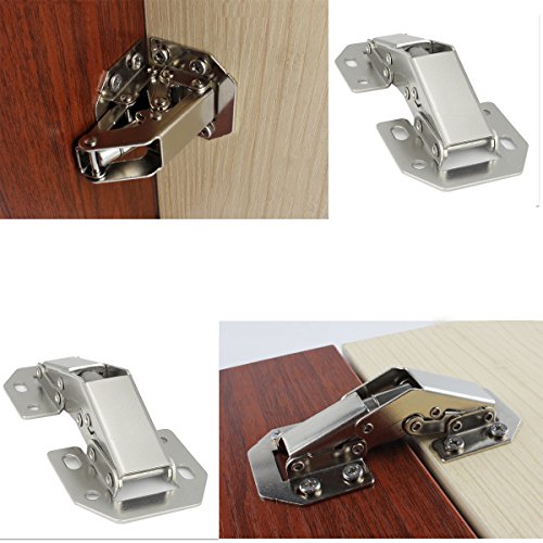 Lancher 4Pack Hinge Easy Installation Hinges Hinge for Drawer