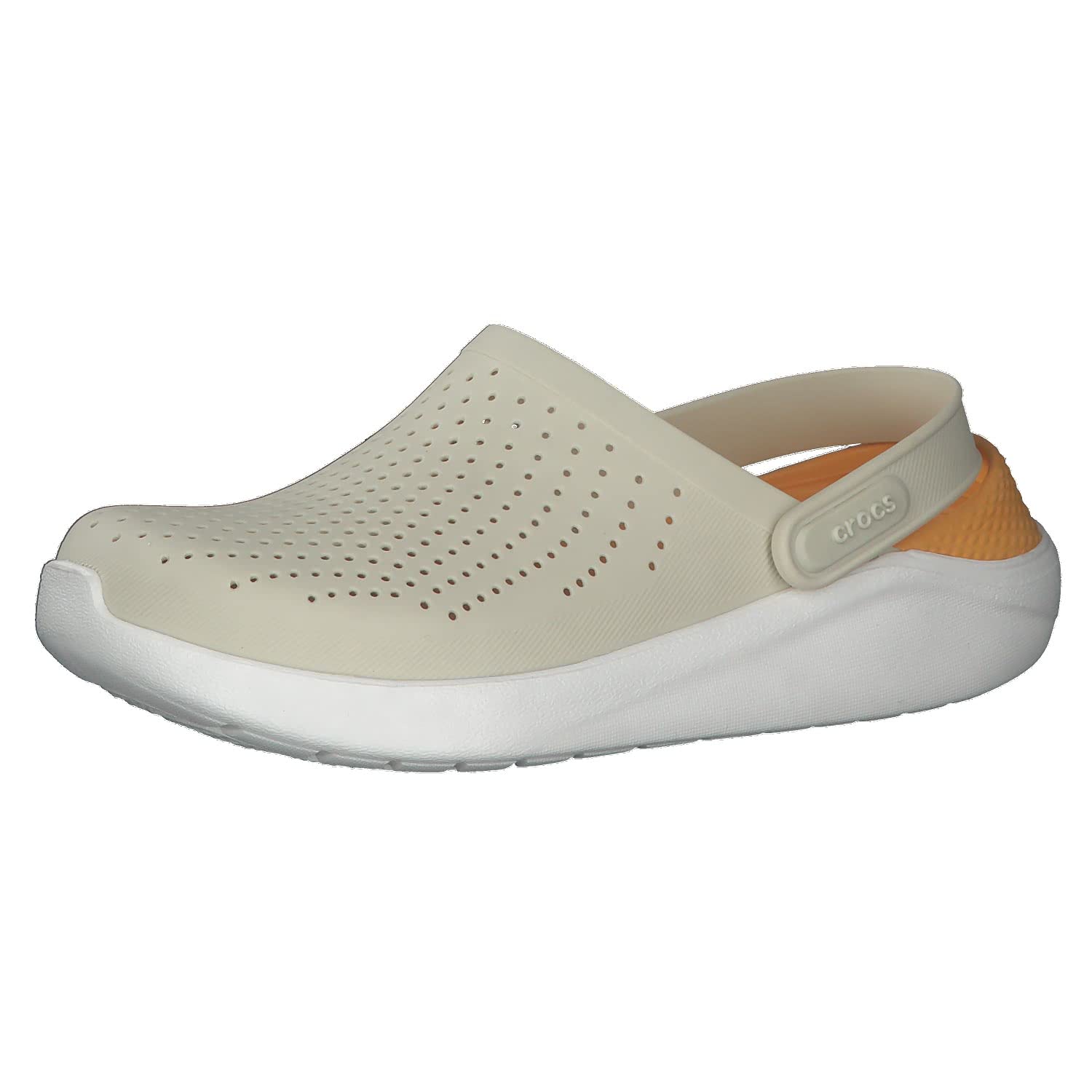 CrocsUnisex-adult LiteRide Clog Sandal, Color: Black/White, Size: 41/42 EU