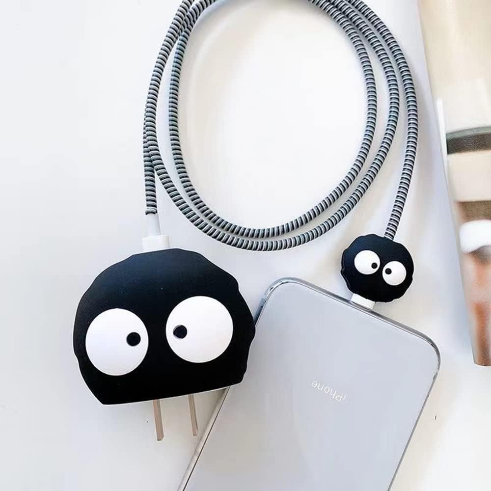 INEFABLE Charger Case Cover Protector with 3D Cute Pattern for iPhone Charger only 18W & 20W, Data Charging Cable Wire Saver Protective Cable Cover Full Protection - Set Of 1 (Jerry) — Amazon image 10