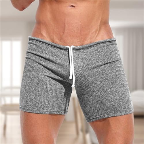 Generic Mens Pajama Shorts Low Waist Sleep Bottoms Fashion Simple Active Shorts Soft Stretch Workout Boxer Lounge Shorts2