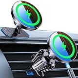 Kaistyle for MagSafe Car Mount Charger【Stronger Magnets】iPhone Magnetic Wireless Car Charger【Dashboard+Vent】 for Magsafe Charger Cell Phone Car Mount for iPhone 17 Pro Max 16 15 14 13 12 Magsafe case