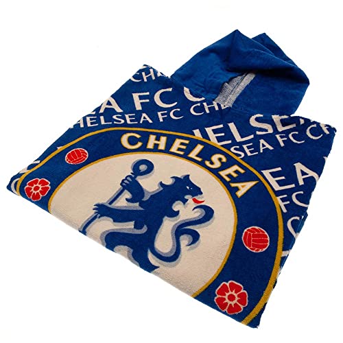 Chelsea F.C. bath poncho logo 60 x 120 cm blue