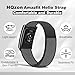 HQzon Hook & Loop Sport Nylon Ankle/Arm/Wrist Band Compatible with Amazfit Helio, Quick Release with Cover Design Bicep Strap for Women Men