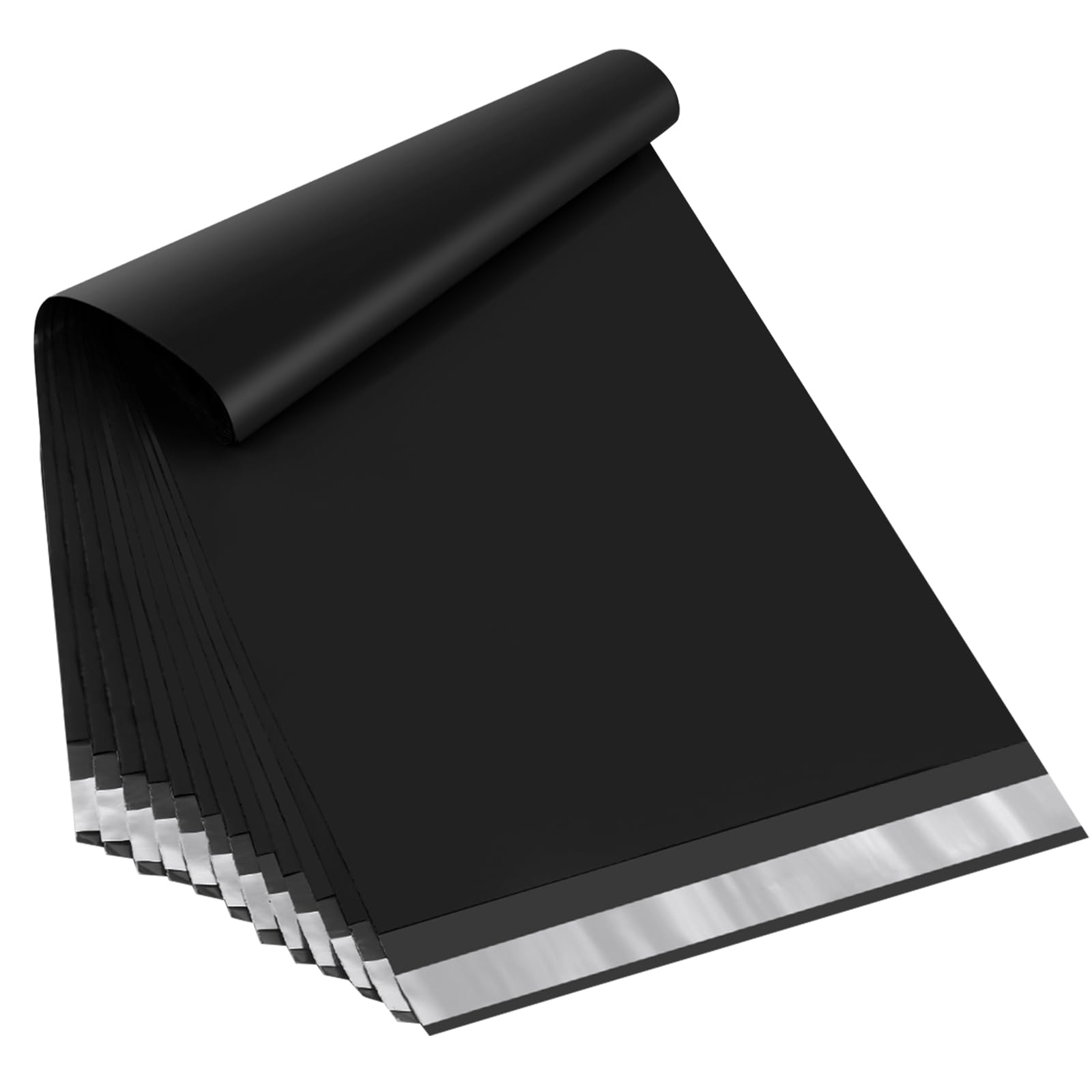 Sacs d'expédition en polyéthylène noirs auto-scellants grands formats pour colis postaux - 8