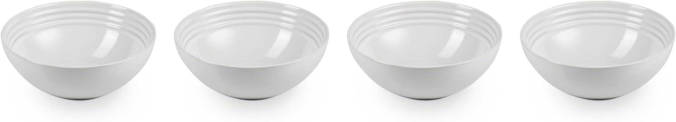 Stoneware Set of 4 Soup Bowls, 22 oz. (6.25") each, White
