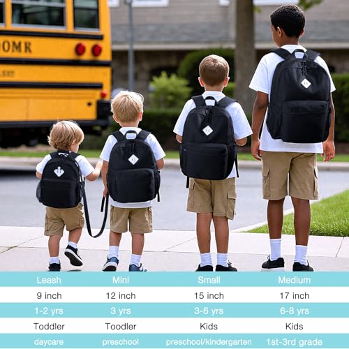 Image of STEAMEDBUN Black Backpack for School,Teens Boys Backpack for Elementary School Bag