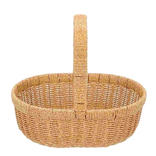 Egg Basket Basket Storage Woven Flower Wicker Rattan Camping Baskets Cooking Accessories Picnicbread Fruit Small Egg Decorative