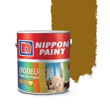 Nippon Paint Synthetic Bodelac Enamel (M) (500 Ml, Golden Brown, Pack Of 1)