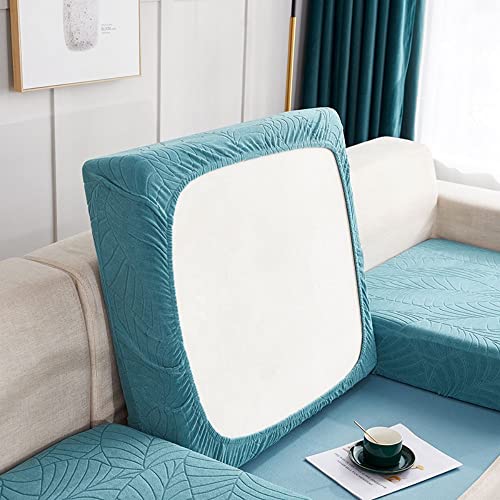 BOLUXIU Housse de Coussin de canapé, Housse de siège de canapé élastique imperméable à l’Eau, Housse de Meuble, Souple antidérapante, Housse de Coussin de canapé avec Fond élastique Cover