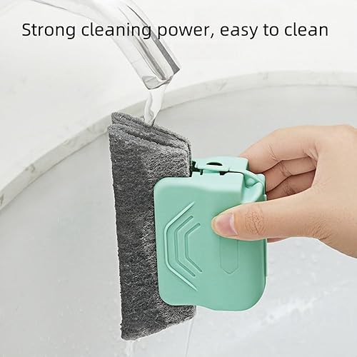 Miniatura 2 de Cepillo mágico de limpieza de ranura para ventana, juego de herramientas de cepillo de limpieza de ranura para ventana o puerta corrediza para