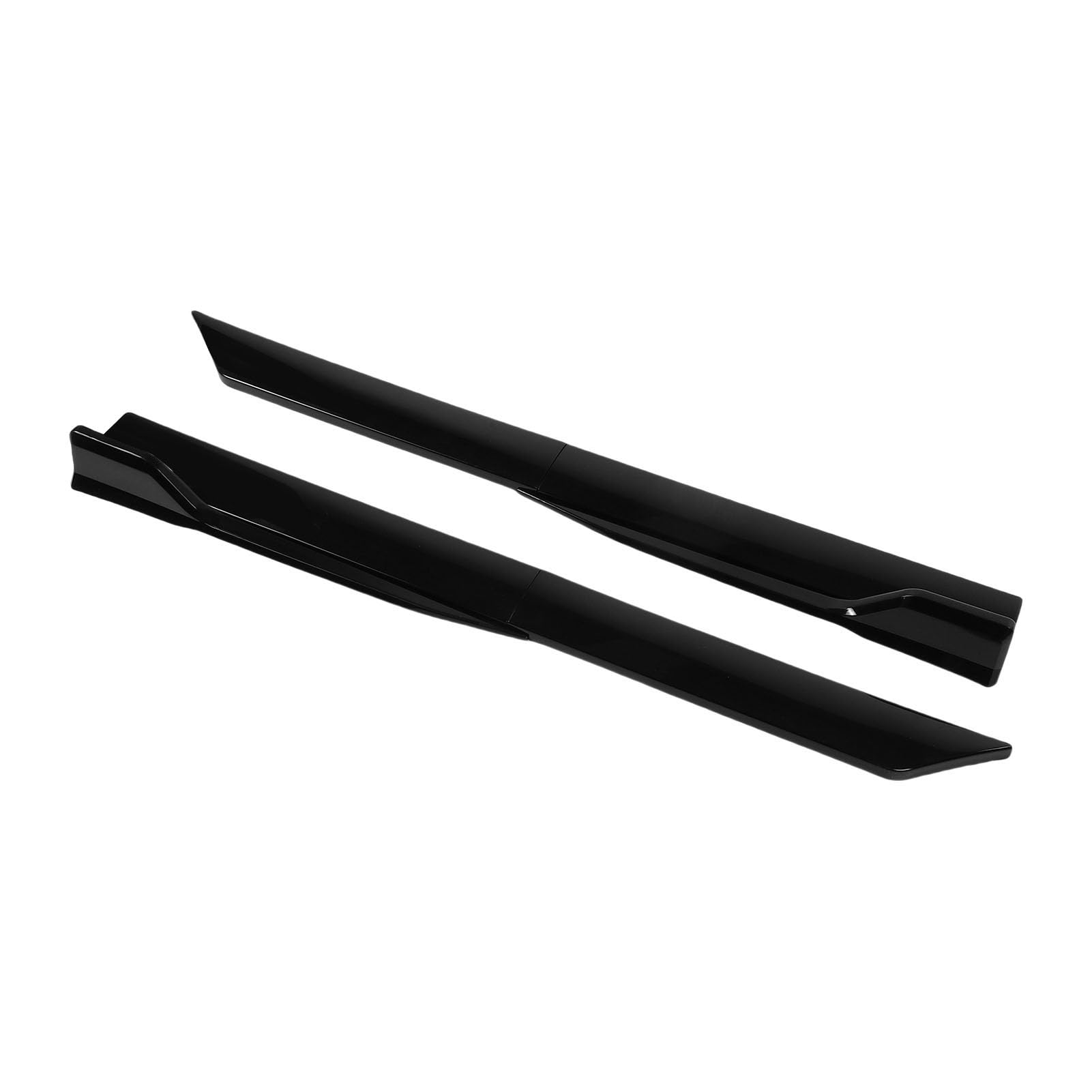 Ausla Dokładka Boczna Samochodu z Tworzywa ABS, Uniwersalna, Regulowana Konstrukcja 105 Cm dla Lepszej Aerodynamiki, Sportowy Wygląd dla Wszystkich Modeli Samochodów (BLACK)