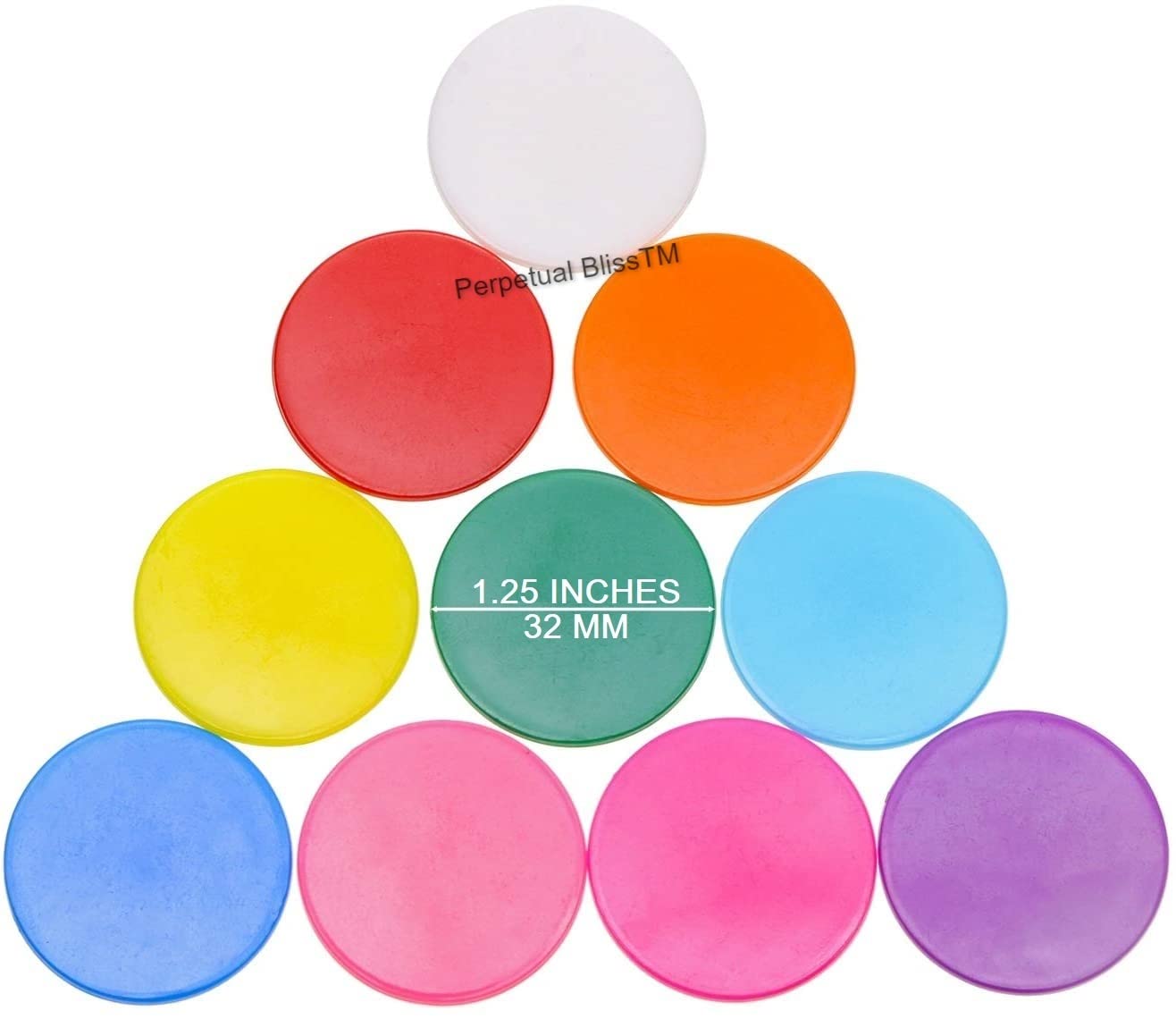 Buy Perpetual Bliss 300 Pc Plastic Plain Token/Coins/Chips Mixed Colours  Math Counters for Kids Board Game Tokens (Set of 300) Online at Low Prices  in India - Amazon.in