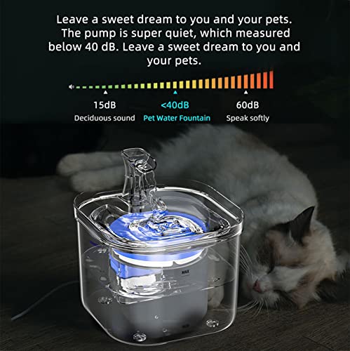 Fuente de agua automática para gatos con sensor inteligente miniatura 4