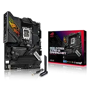 ASUS Rog Strix Z790-H Gaming(WiFi 6E) Lga 1700(Intel12&13Th Gen) ATX Gaming Motherboard(Ddr5-7800 Mt/S,Pcie 5.0 X16 with Q-Release,4Xpcie 4.0 M.2 Slots,USB 3.2 Gen 2X2 Type-C,Front-Panel Connector)
