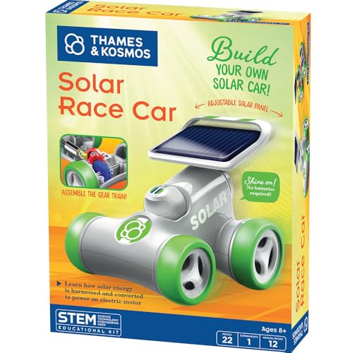 Thames & Kosmos Solar Race Car STEM Experiment Kit | Build a Solar-Powered Race Car | No...