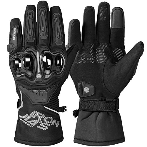 Waterproof Motorcycle Riding Gloves Touchscreen Winter Armored Glove for Men