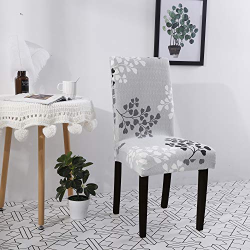Yeession Stretch Spandex Dining Chair Slipcovers Removable Washable Dining Room Chair Protector Cover Seat Slipcover Set Of 4 (Style 13) #TOP5