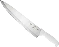 Mercer Culinary Ultimate White 12-Inch Chef's Knife - High-Carbon Japanese Steel, Razor-Sharp, Non-Slip Grip for Pros & Home Cooks