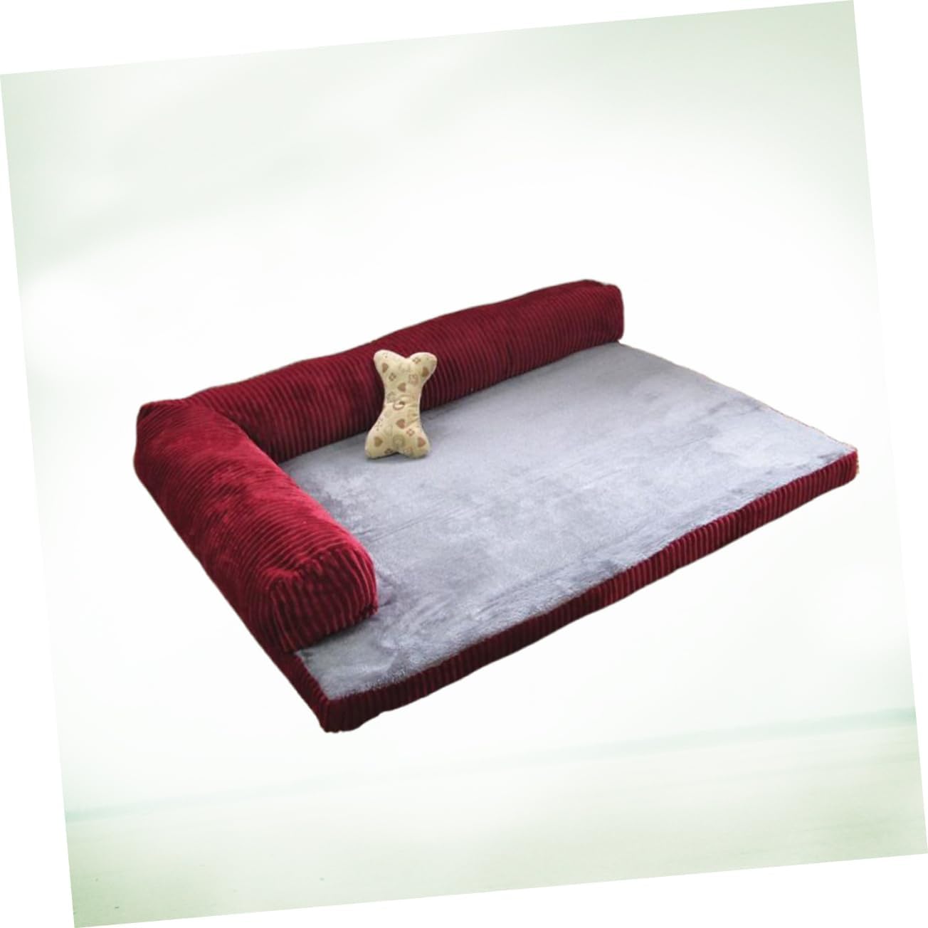 70cm Pet Sofa Dog Sleeping Cushion Removable Solid Corduroy Dog Cushion Warm Corner Couch for Cats