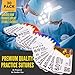 Suture Thread with Needle 30Pk (Mixed 0, 2-0, 3-0, 4-0, 5-0, 6-0) - Practice Suturing; Camping Survival Demo, Military Tactical Drill, Hospital Clinic Rotation, First Aid Travel Safety, Veterinary Use