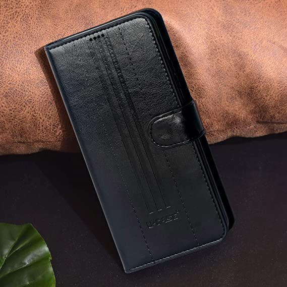 Image of U-Case Compatible with Xiaomi Redmi A2 Lite /Xiaomi Redmi 6 Pro Flip Cover | Leather Finish | Inside Pockets & Inbuilt Stand | Shockproof Wallet Style Magnetic Closure Back Cover Case