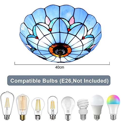 Plafoniera in Stile Tiffany, Lampada da Soffitto
