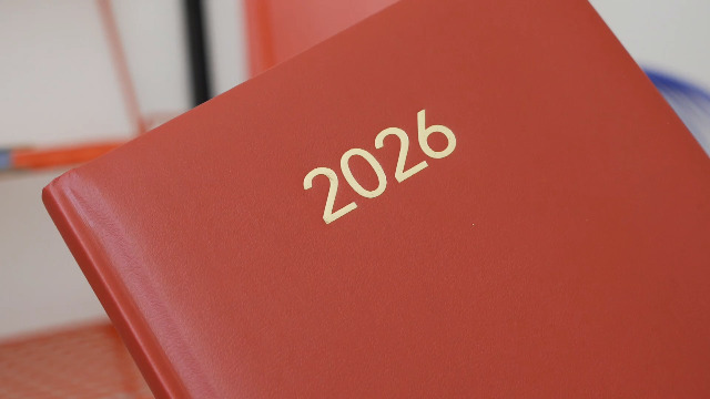 Grafoplas | Agenda 2025 Dia Por Pagina A6 | Modelo Metallic Rosa