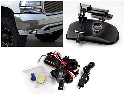 Spec-D Tuning LF-SIE99COEM-APC Gmc Sierra Sl Sle Slt Yukon Oem Style Chrome Fog Lights Lamps