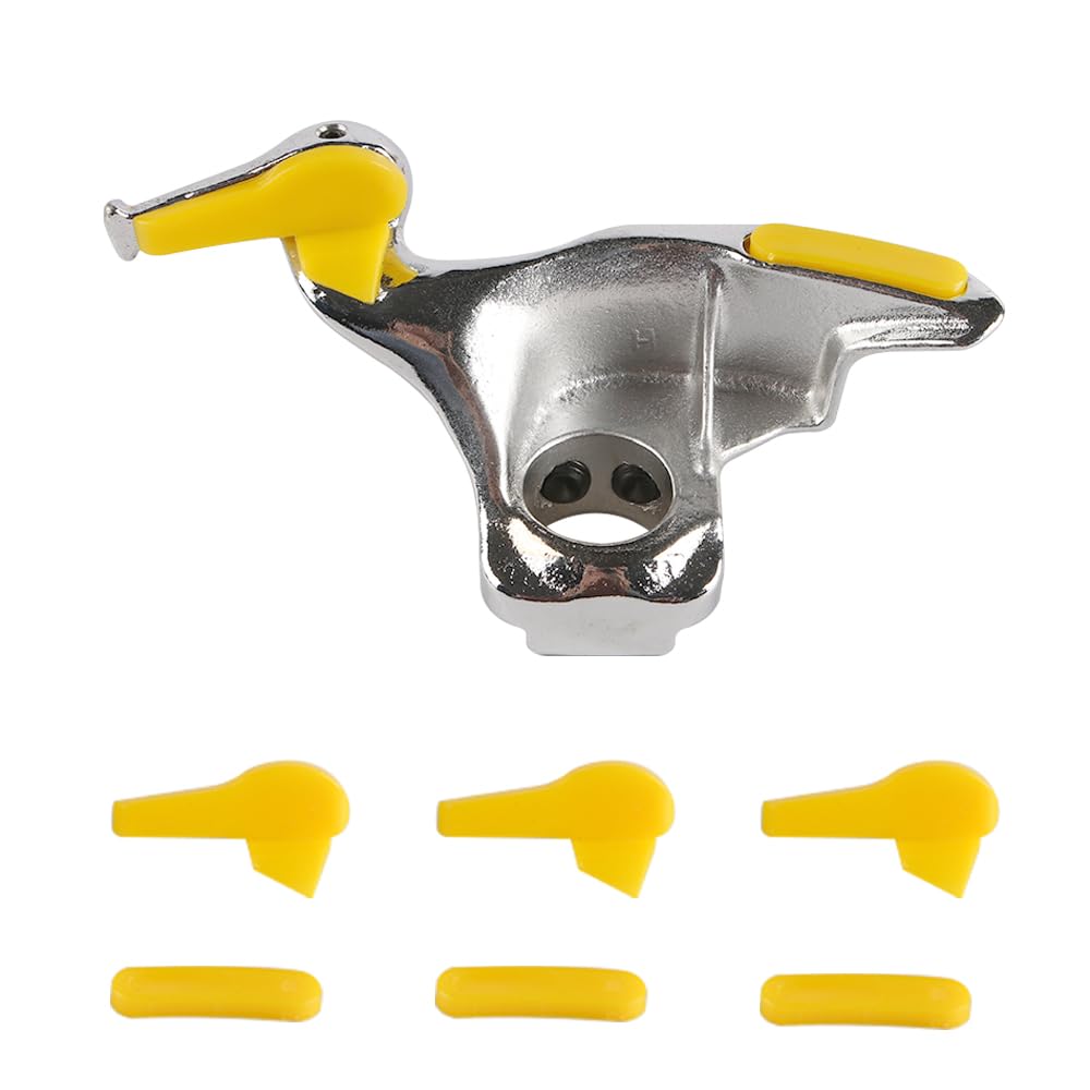 Accesorio de Cabeza de Pato Desmontable para Cambiador de neumáticos de automóvil de Acero Inoxidable de 30 mm con Almohadillas Protectoras Equipo para Cambio de neumáticos