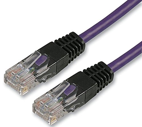 Pro Signal 5m Violet Cat5e Crossover Ethernet Cable - RJ45 to RJ45, UTP Network Lead, 16.4ft (PSG90754)