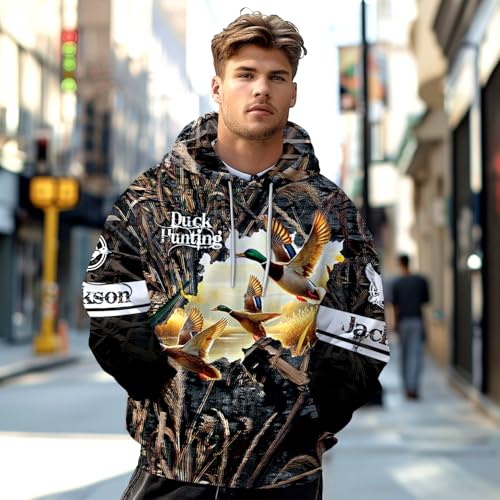 Image of PriAmi Custom Camo Hoodie for Women, 3D Pullover Hunting Sweater Gift
