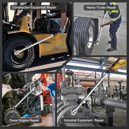 Image of VANPO Digital Torque Wrench 3 /4-Inch 22.1-442.5 Ft-Lb, for Trucks | 30-600Nm, ±2% Accuracy Heavy-Duty Electronic Torque Wrench with Triple Alert, Preset Memory for Heavy Automotive & Equipment