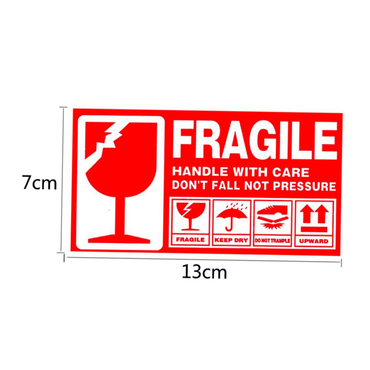 HOMSFOU Fragile Label Stickers 300pcs Paper Sticker for Shipping Handling Strong Adhesive Warning Labels