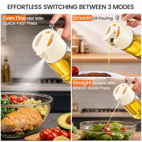 Costop Oil Sprayer for Cooking, 2025 Large Advanced Olive Oil Dispenser Bottle,500ml/17oz - image 3