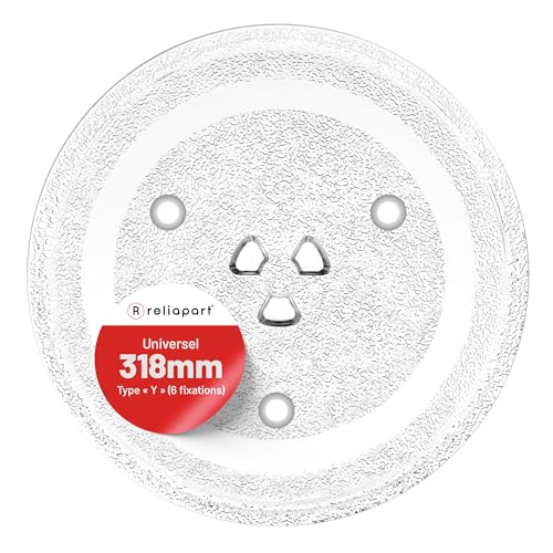 Plateau tournant universel en verre Y DE74-20015G pour micro-ondes Samsung 318mm