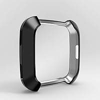 Vista 3 de Paquete de 3 protectores de pantalla compatibles con Fitbit Versa, ultra delgado, suave, funda completa para Fitbit Versa