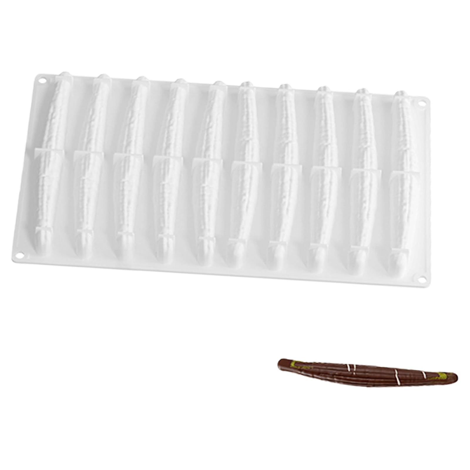 Kaeltsyn Multipurpose 6 Slot Silicone Dessert for Professional Home Baking Flexible Baking Tool