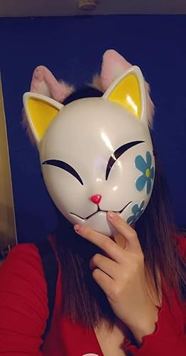 Miniatura 4 de damdos Máscara de cosplay de Halloween para Demon of Slayer Makomo Tanjirou Sabito Máscaras