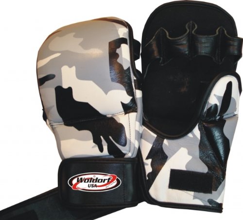 Woldorf USA 8oz Mixed Martial Arts Training Gloves in Cameoflage (S)